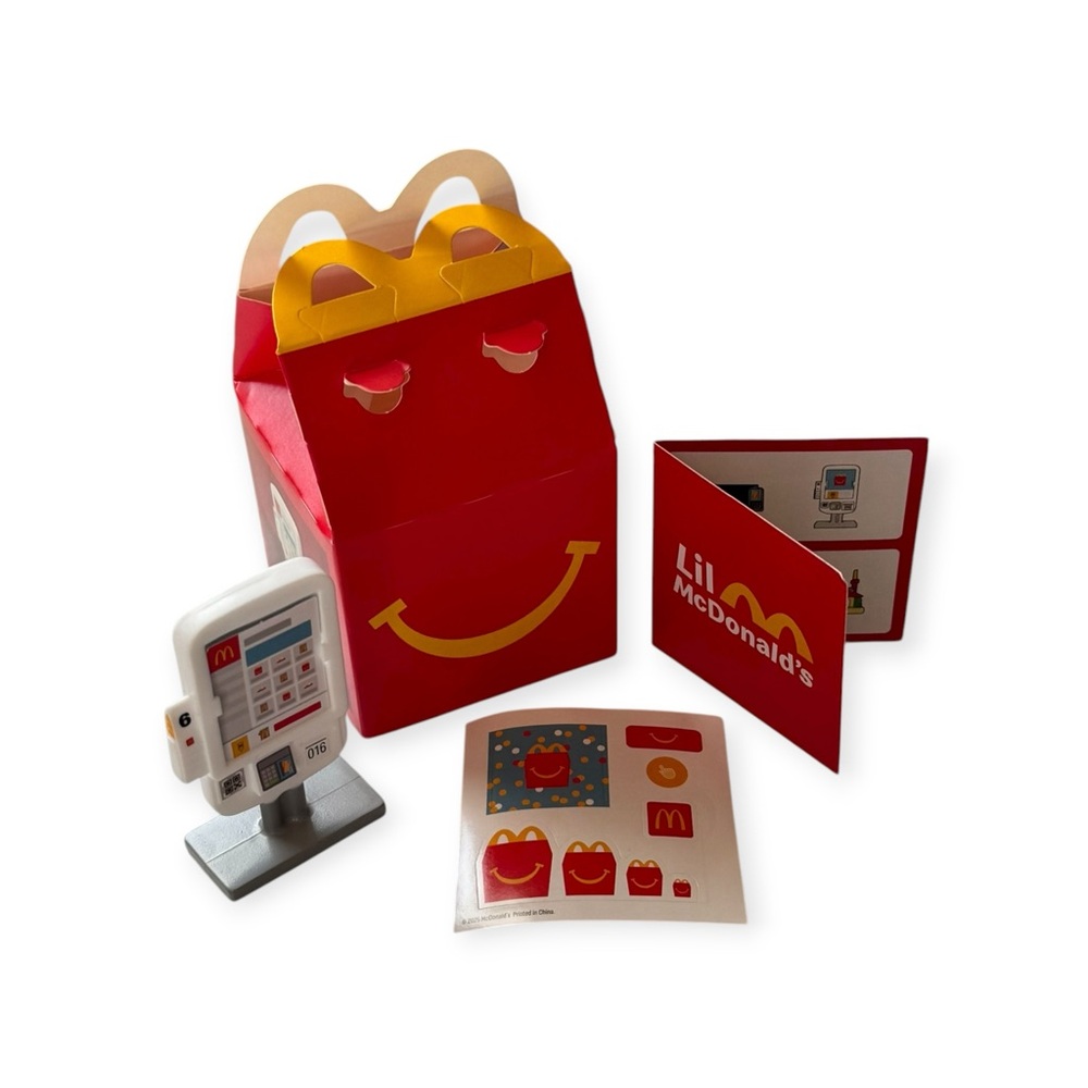 McDonald's 2025 Lil McDonald's Happy Meal Toy NEW Lil Self Serve Kiosk Stickers